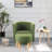 Upholstered 27" Wide Barrel Chair with Ottoman-87710224