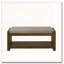 Banc de rangement à structure en bois avec coussin amovible, tablette inférieure-562065947