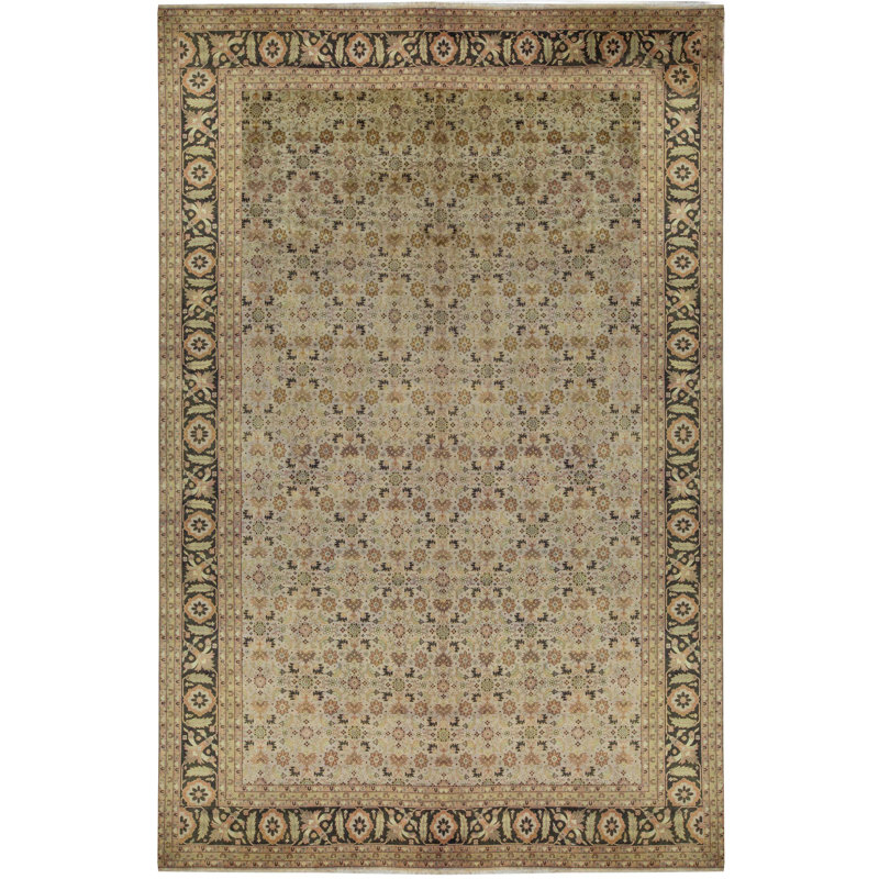 Avalon Wool Southwestern Area Rug in Beige/Brown