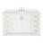 Freitas 60'' Solid Wood Single Bathroom Vanity in White with 1.5'' Carrara White Quartz Top, Center, Rectangle Sink-835796088-902204889-902204892