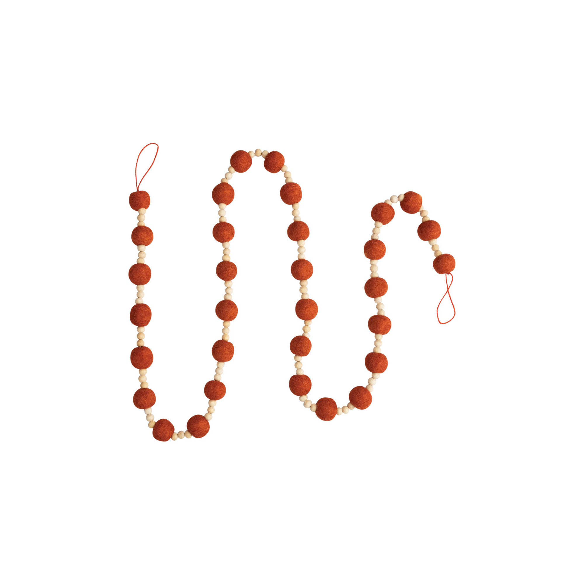 6' Brown Bead Novelty Garland