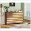 Buffet Buffet de rangement: Armoire de cuisine polyvalente fabriquée à la main avec 2 tiroirs et 3 portes, cette pièce sert également de console de bar avec tablette réglable