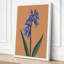 Blue Iris Botanical - Wrapped Canvas-74537322-74537327