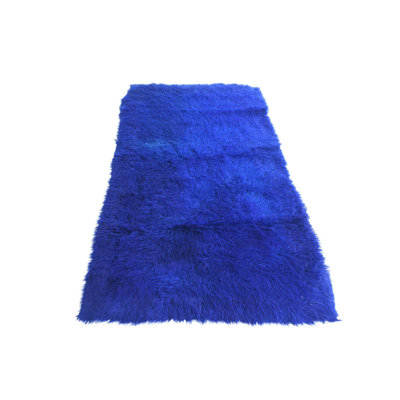 6 Ft Rectangle Pires Blue Rug