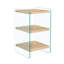 Table de chevet 3 niveaux, table d'appoint, table de chevet avec pieds en verre trempé, table d'appoint-821609956