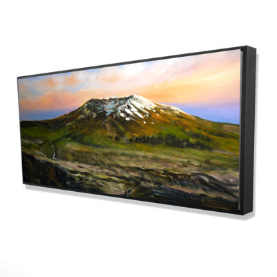 Mountainous view - 24"x48" Framed canvas