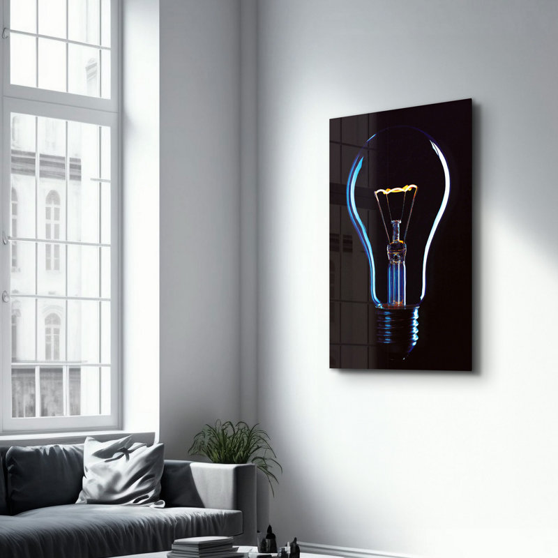 Peinture murale élégante en verre trempé 18,1 po x 28,3 po | 100% verre trempé, épaisseur: 0,16 pouce | Imprimé UV pour des couleurs éclatantes et une durabilité | Parfait pour la décoration intérieure et l'esthétique moderne