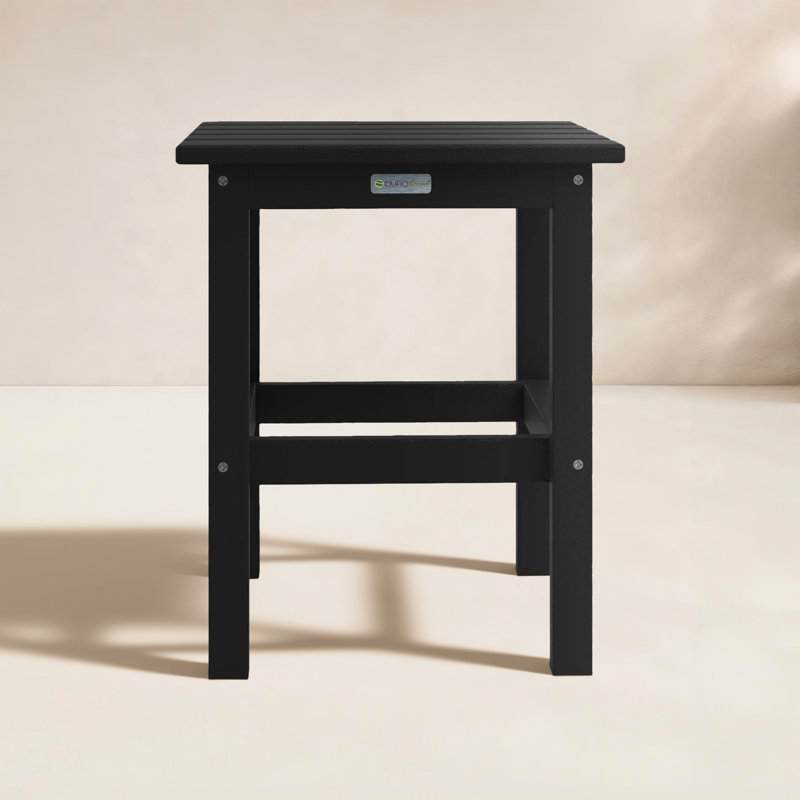 Leighton Square Outdoor Side Table , 15'' in. W 14.25'' in. D, White/Aruba