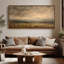 «Golden Field Horizon Misty Landscape Art», impression murale-2133274044-2133274046