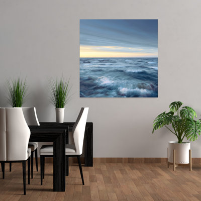 Vagues du lac Supérieur, marine, art de la nature tranquille et côtier