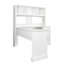 Bureau d'ordinateur à domicile avec huche-683230922