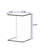 Tempered Glass Coffee Table Clear End Table Transparent Side Table