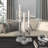 Set of 3 12.05 " Glass Candlestick