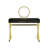 Lumene Vanity Desk with Mirror in Black and Gold