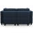 Modular Loveseat Sofa With Two Ottomans-573707033