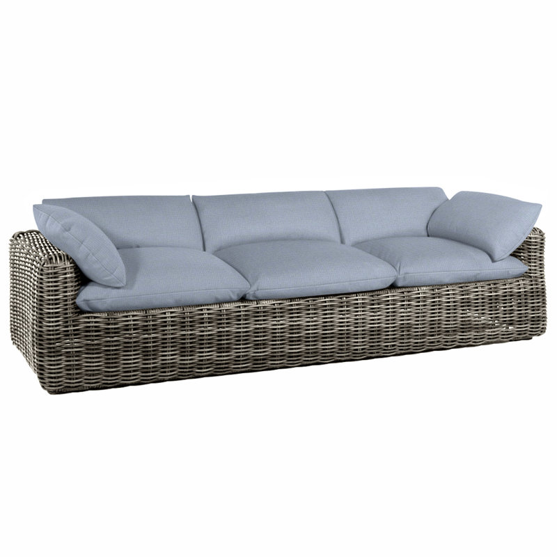 Canapé Montecito - Raphia, Pas de soudure, Raphia, Chambray tonnelle