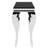 Mehseti 57.5'' Glass Top Console Table-87379317