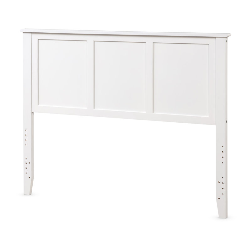 Tête de lit double en bois massif, Blanc