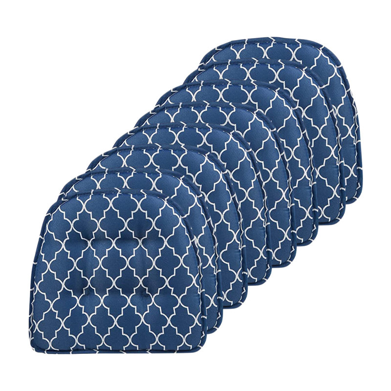 Non-Slip Dacee Dining Room And Kitchen Seat Cushions, 16 X 15 X 2 Inches, Blue