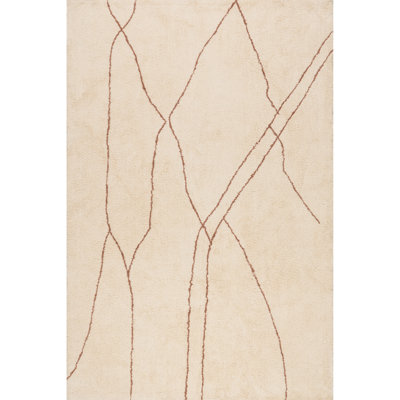 Deepika Contemporary Abstract Cotton Area Rug