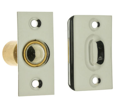 Solid Brass Wide Square Roller Ball Catch