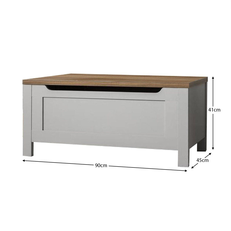 Maryhannah Storage Bench, Grey