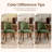 High Back Dining Chair with Ergonomic Curved Back, Padded Seat & Solid Wood Legs-1499108735