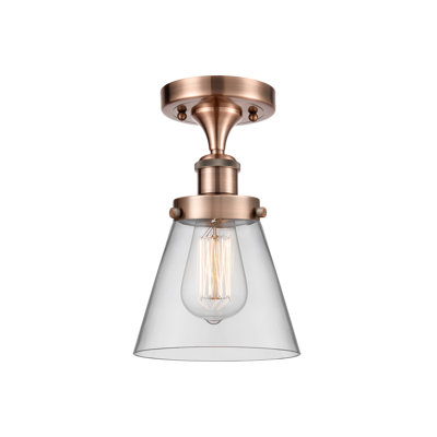 Plafonnier semi-encastré 1 lumière Ballston Urban Cone