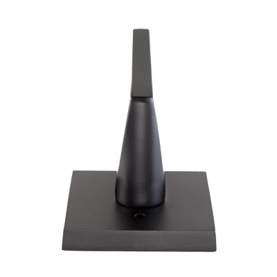 Bravura 839-7 Delray Privacy Lever on Square Contemporary  Rose in Matte Black