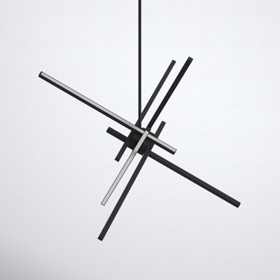 Rochelle 4 Light Metal Dimmable LED Sputnik Chandelier