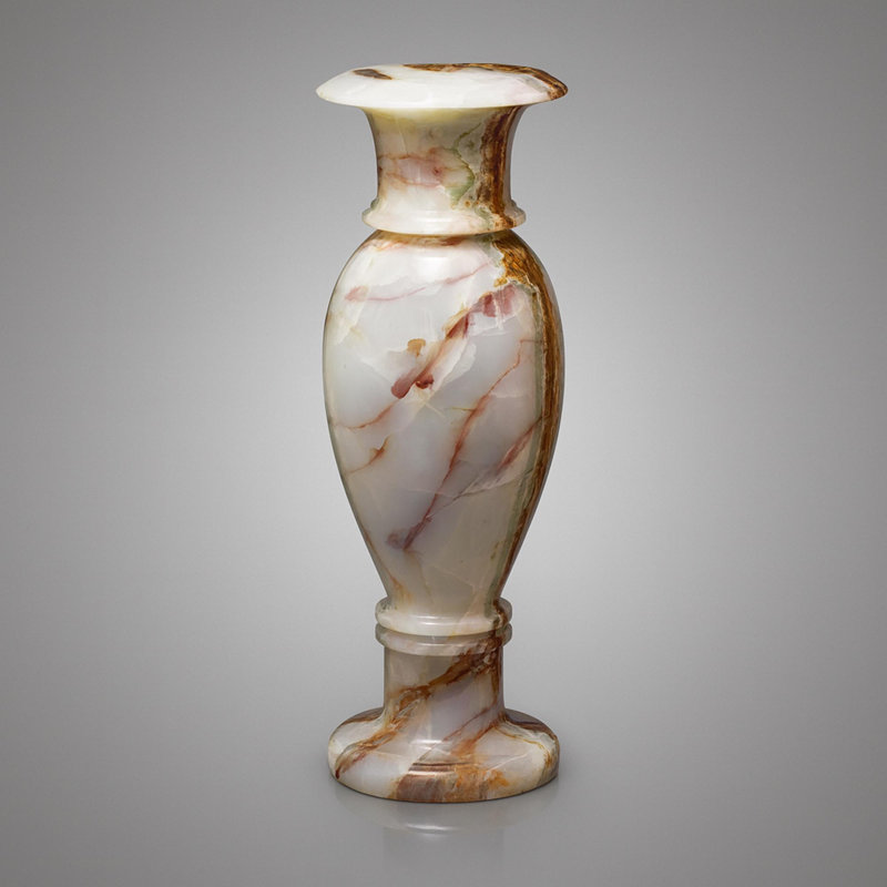 Banded Onyx Vase Pair 1
