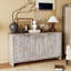 Armoire de rangement à 4 portes en bois de style campagnard Accent-169801337