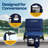 2-pack Ultra-compact Folding Lightweight Stadium Seats With Back Support-288005437
