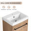 Meuble-lavabo simple 18 po avec plateau en céramique