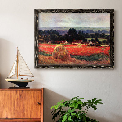 Le coquelicot Blumefeld (la grange), peinture sur toile encadrée