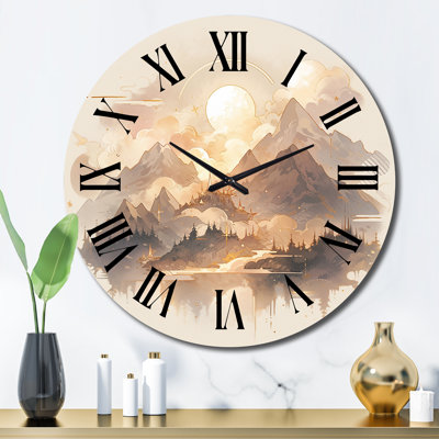 Horloge murale Bold Mountain Wilderness