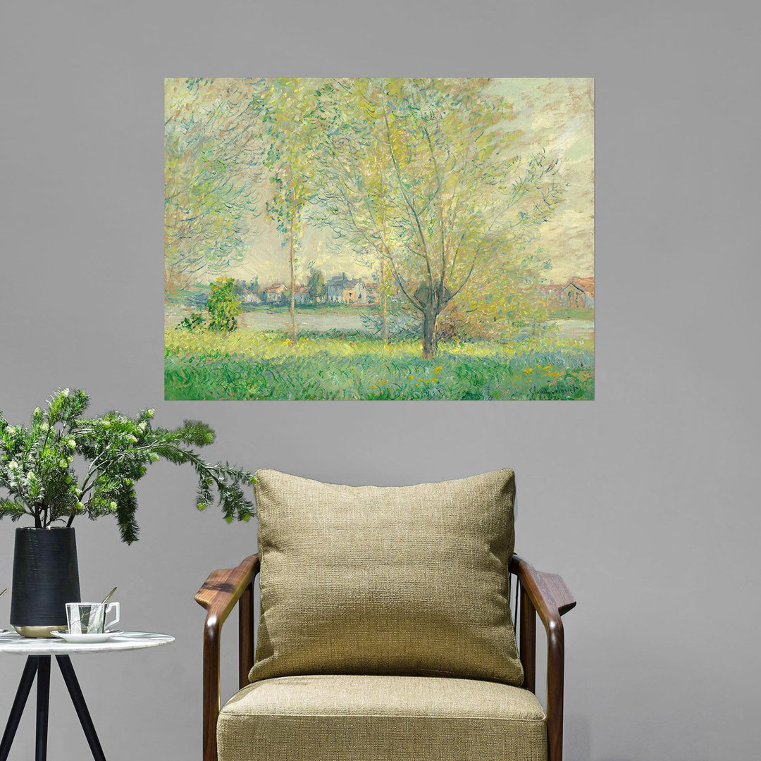 Poster Die Weiden von Claude Monet