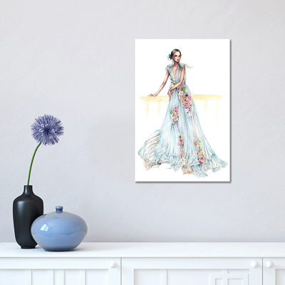 Robe fleurie haute couture