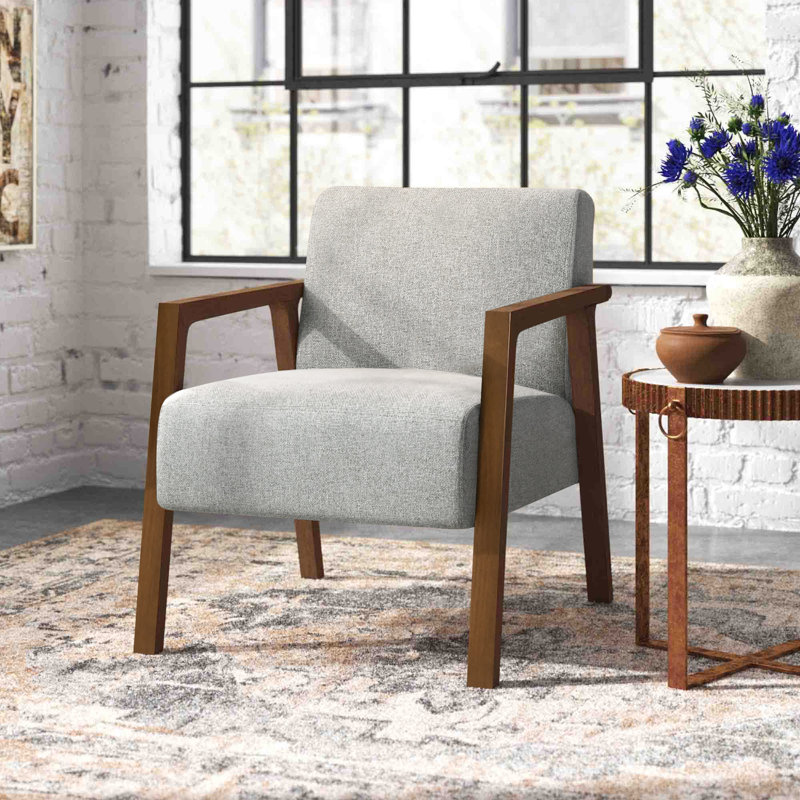 Keishawna Upholstered Armchair, Gray 