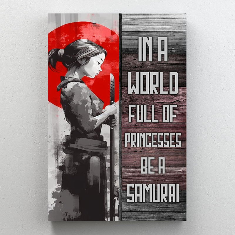 Be Be Samurai, impression sur toile, H 36 po x l 24 po x P 1,25 po