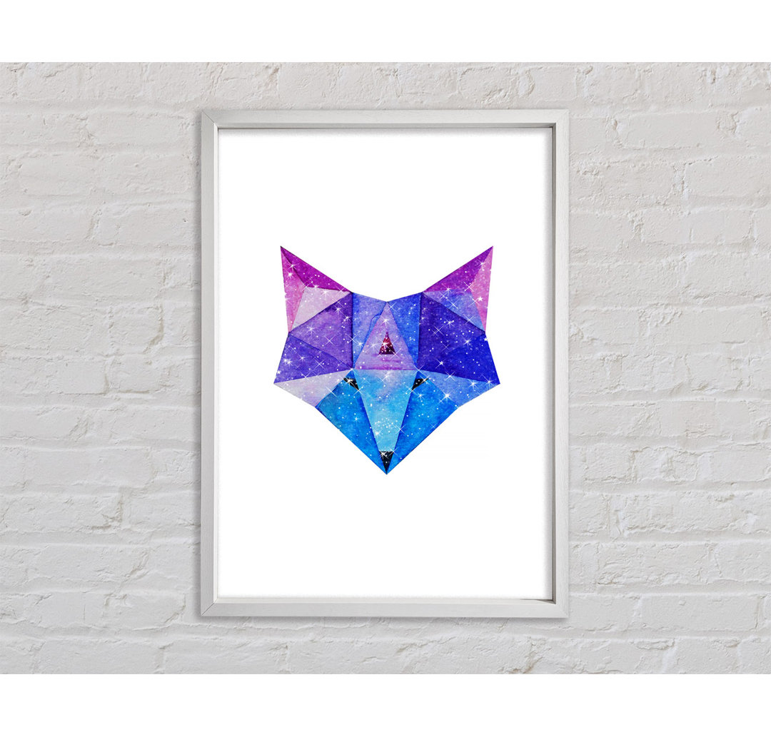 Gerahmtes Leinwandbild Diamond Fox