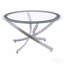 Ensemble de table basse et de table de bout chromées 2 pièces