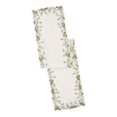  Holiday Vine Cutwork Runner