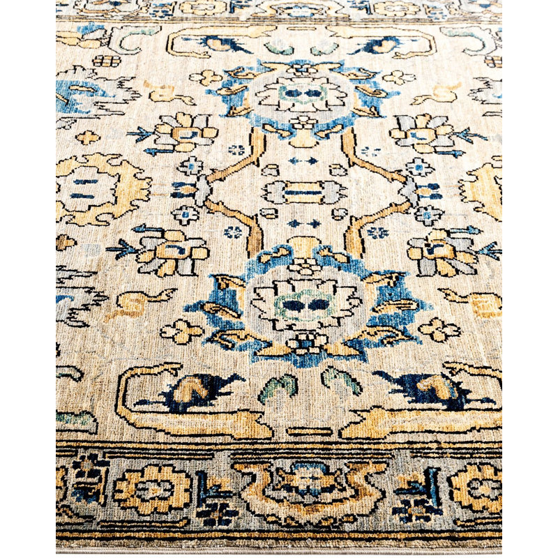 Serapi One-of-a-Kind 4' 0" X 5' 11" Hand Knotted Area Rug