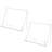2 Piece Clear Acrylic Cookbook Holder Stand