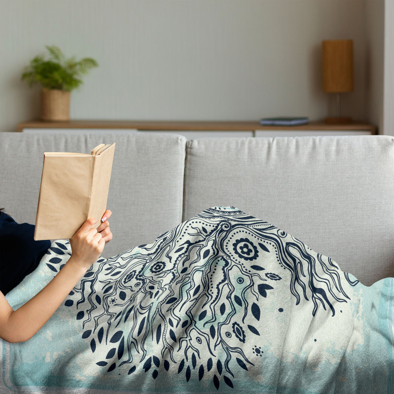 Hand Woven Throw Blanket, 60" x 80"