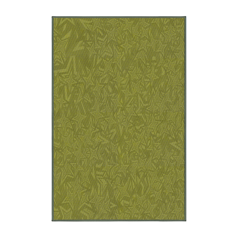 Tapis de zone jaune à motif, Rectangle 5 pi x 8 pi