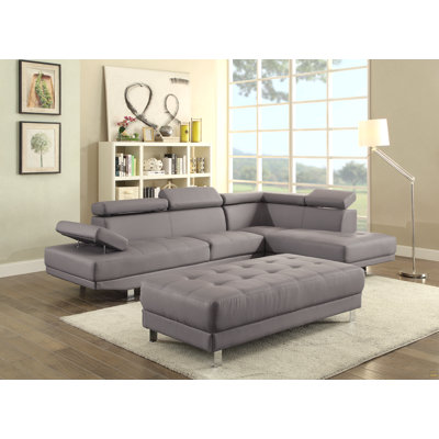 Canapé modulaire Riveredge G452-SC (sans repose-pieds), gris