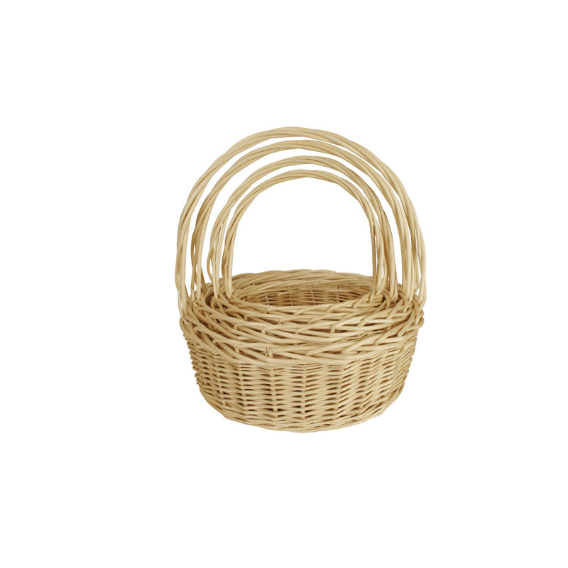 Panier à mèches/en rotin 4 pièces, Naturel