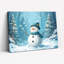 «Snowman Winter Forest», art mural sur toile-121121691